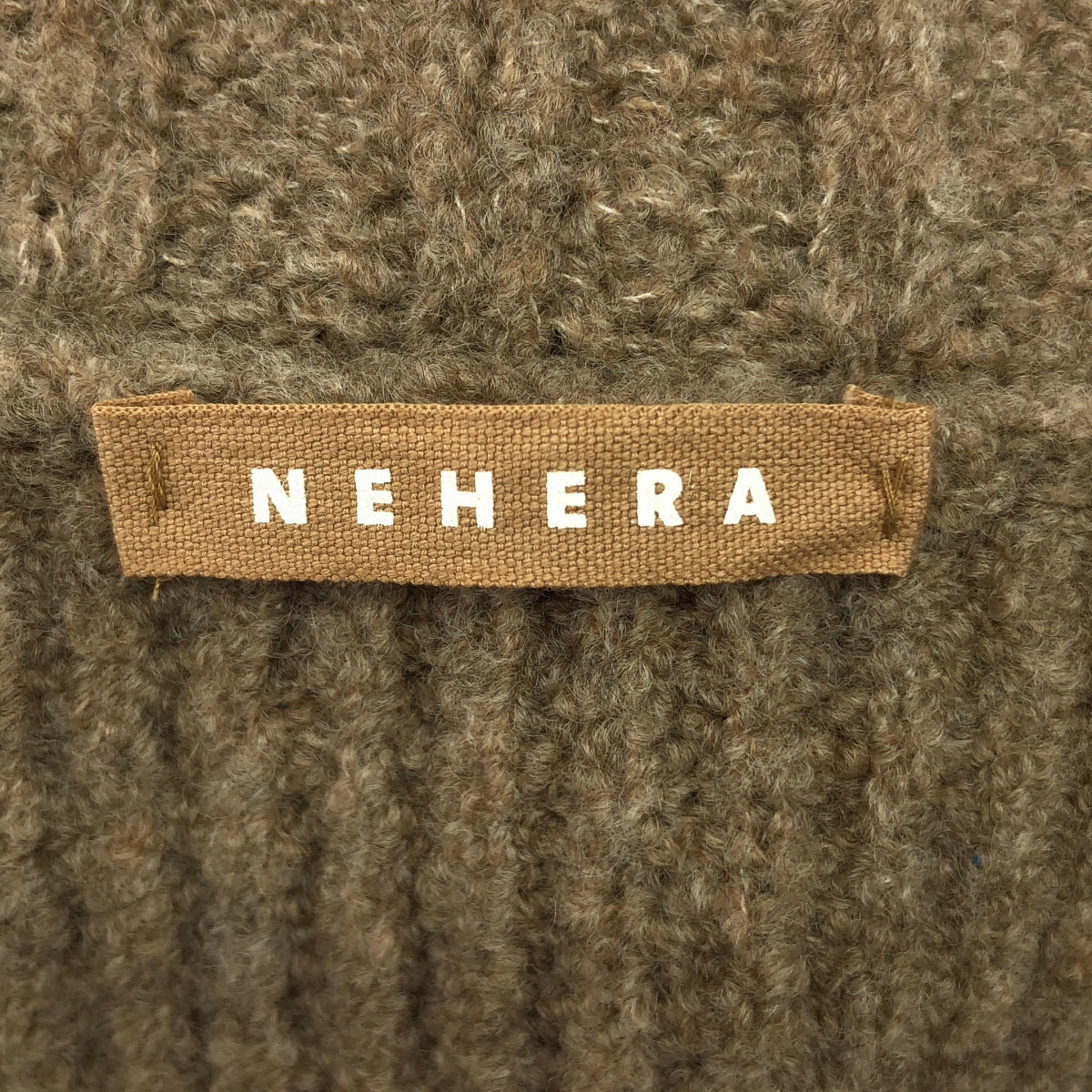 NEHERA / ネヘラ | ウール ナイロン Vネック ノースリーブ ロング ニット | S | ベージュ | レディース