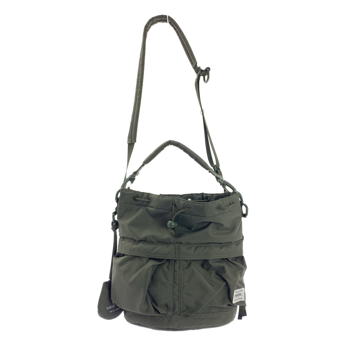 HYKE / ハイク | × PORTER / ポーター TOOL BAG / 2way ショルダー付き ロゴ ドローストリング 巾着 ハンドル ツールバッグ |