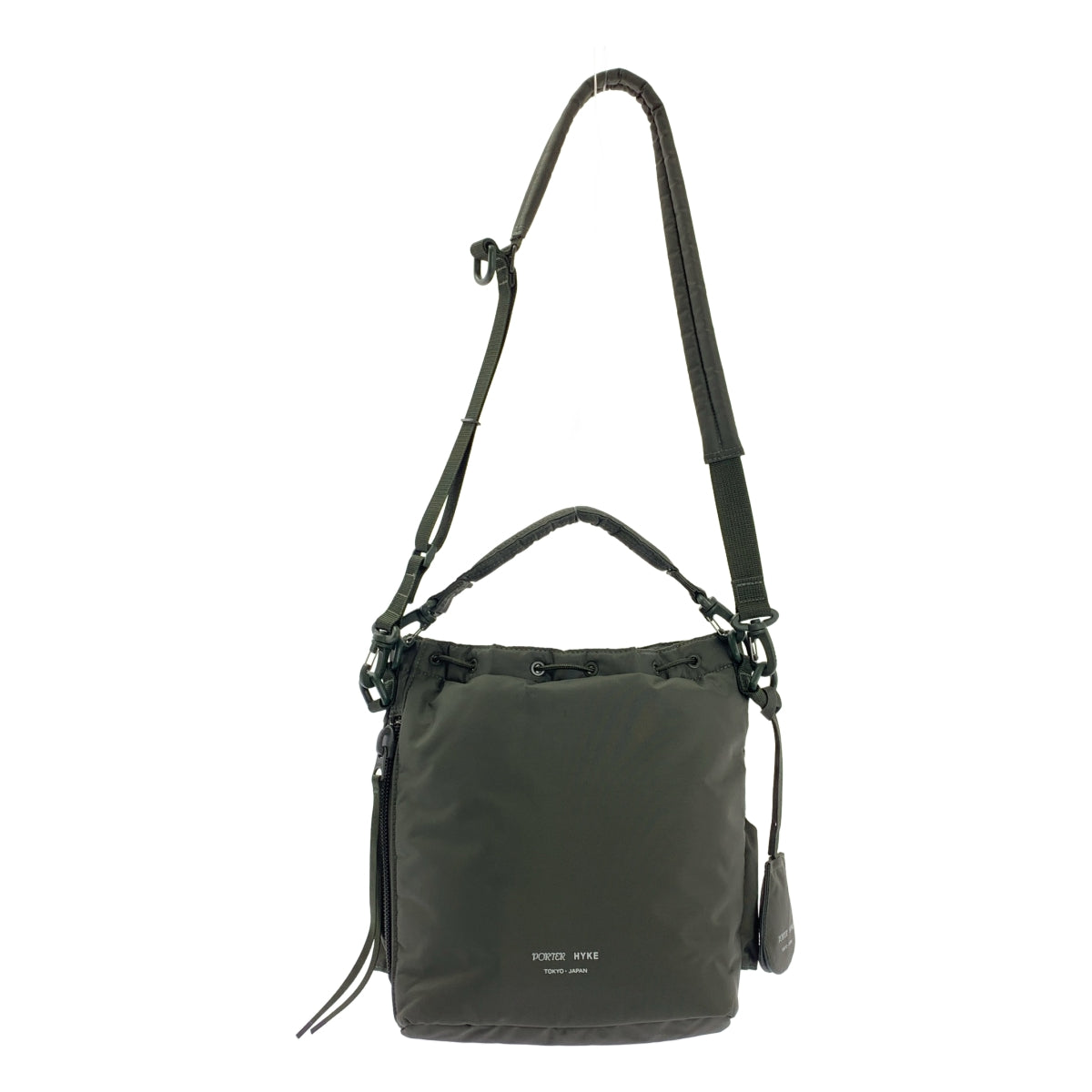 HYKE / ハイク | × PORTER / ポーター TOOL BAG / 2way ショルダー付き ロゴ ドローストリング 巾着 ハンドル ツールバッグ |