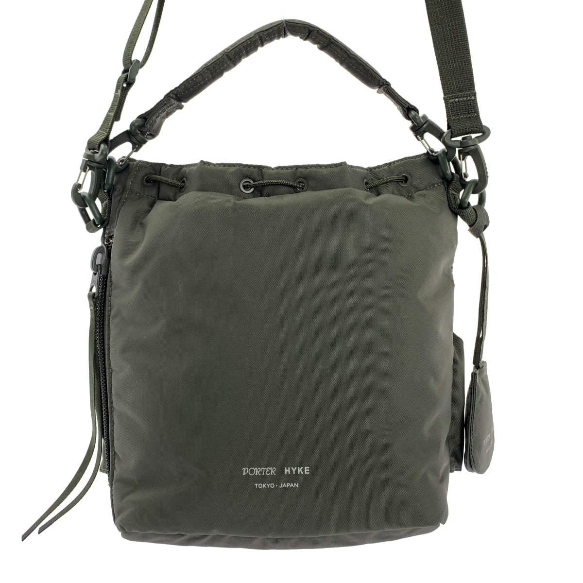 HYKE / ハイク | × PORTER / ポーター TOOL BAG / 2way ショルダー付き ロゴ ドローストリング 巾着 ハンドル ツールバッグ |