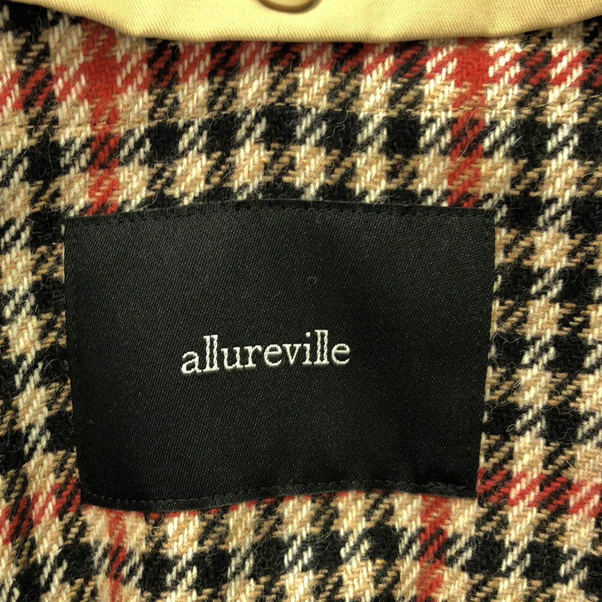 allureville / アルアバイル | チェック柄 ライナー付 トレンチコート | F | ベージュ | レディース