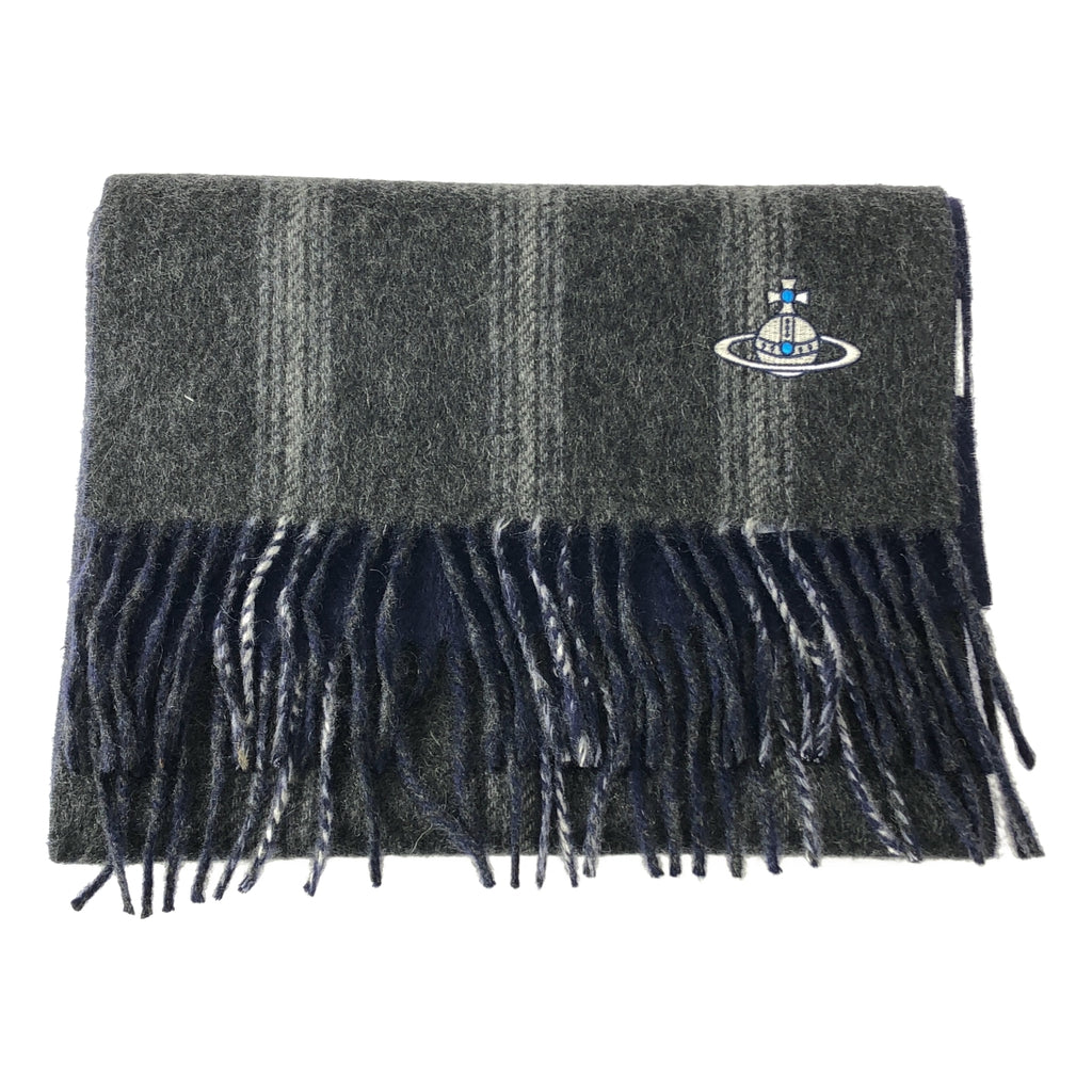 薇薇安韋斯特伍德 | 羊絨球形刺繡流蘇圍巾 |