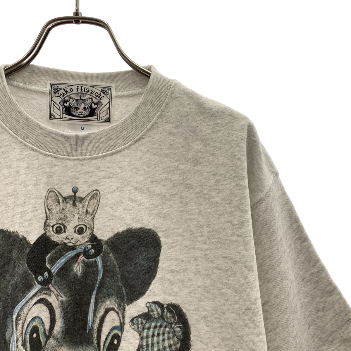 Yuko higuchi / 히구치 유코 | 보리스 잡화점 3 규스와 검은 곰 반팔 스웨트 | M | 여성