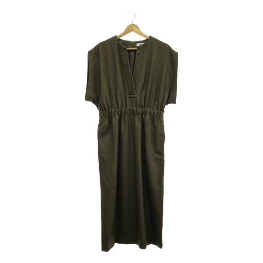 [New] SACRA | HIGH COUNT MELTON Long Dress | 38 | Brown | Women's