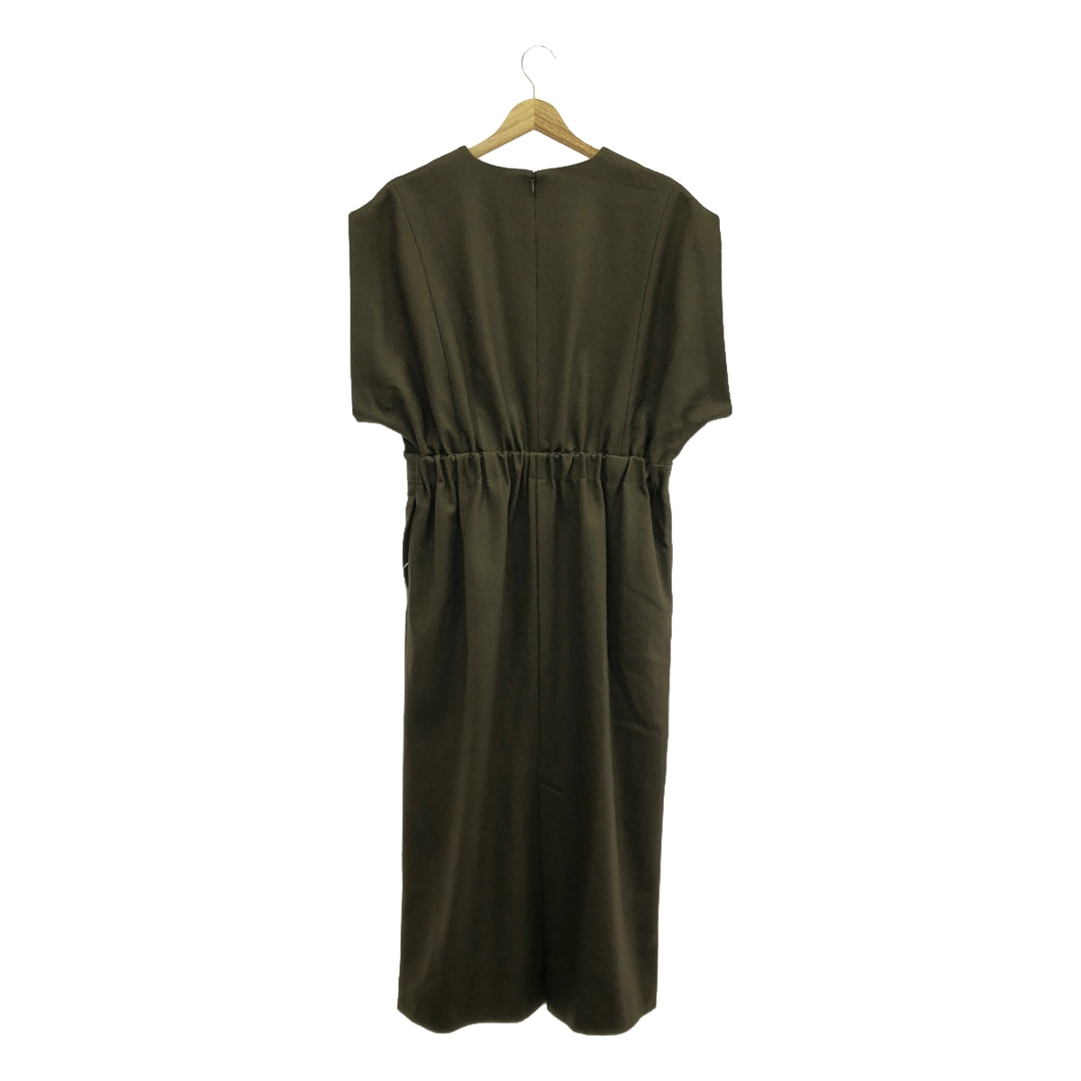 [New] SACRA | HIGH COUNT MELTON Long Dress | 38 | Brown | Women's