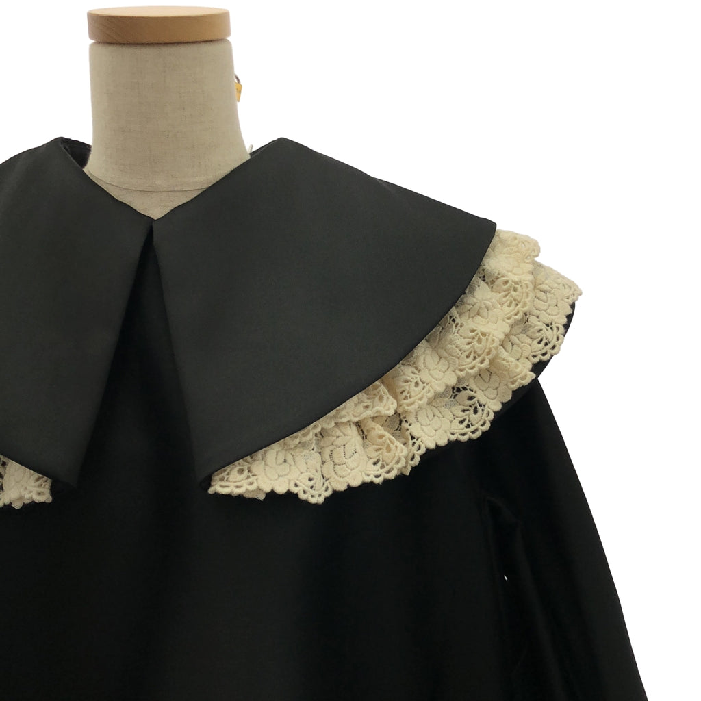 COMME des GARCONS | 2022 秋冬 | 蕾絲裝飾大輪廓口袋洋裝 | S 碼 | 女款