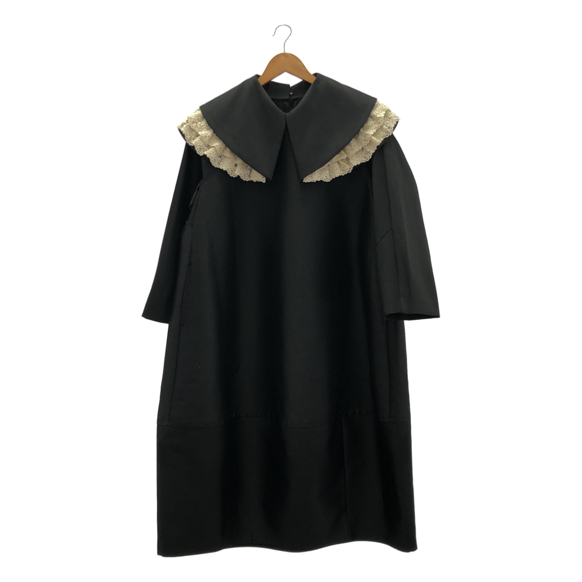 COMME des GARCONS COMME des GARCONS / 콤콤 | 2022AW | 레이스 장식 빅 컬러 포켓 오버 드레스 원피스 | S |