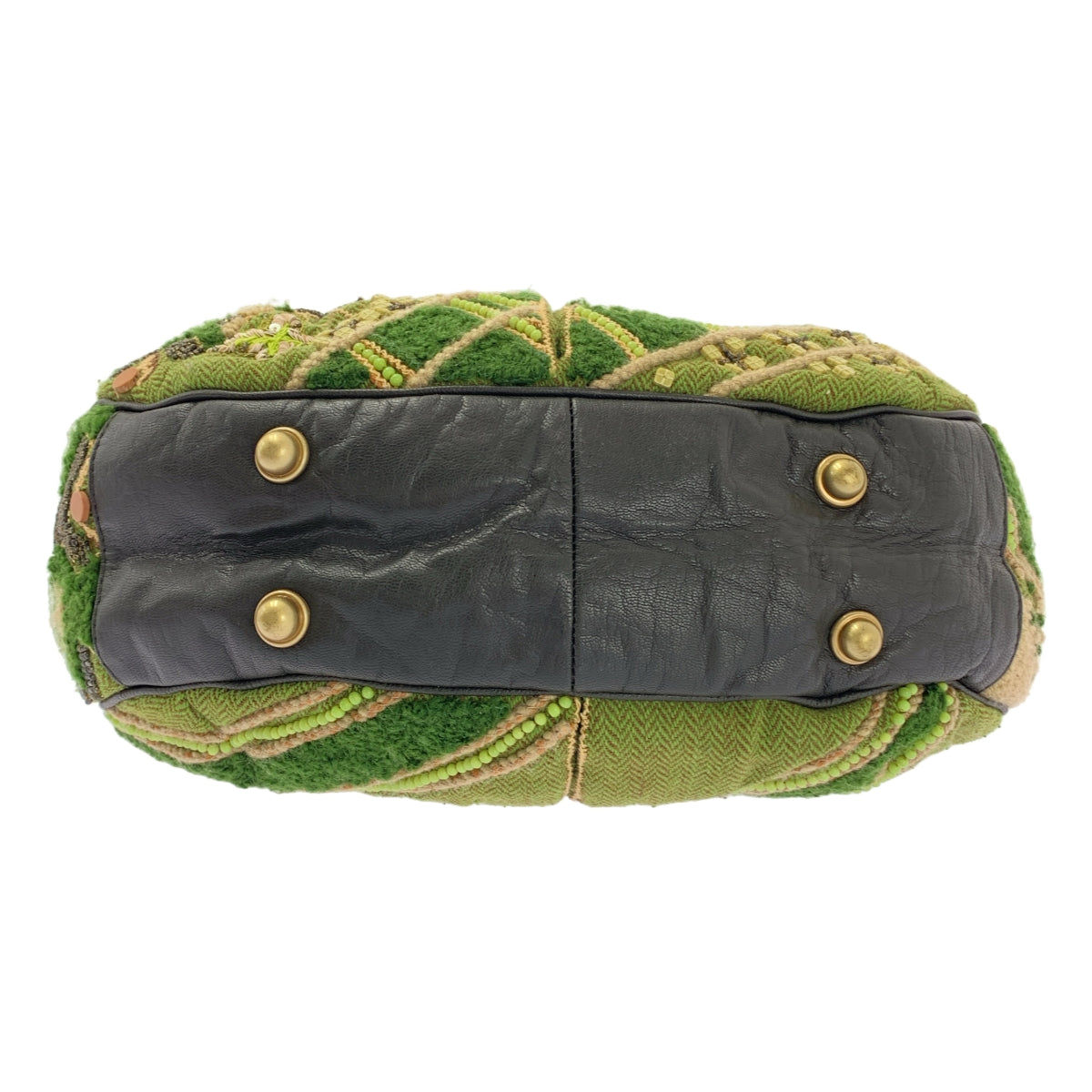 JAMIN PUECH / 자만 피에쉬 | 가죽 전환 비즈 장식 2way 숄더백 |