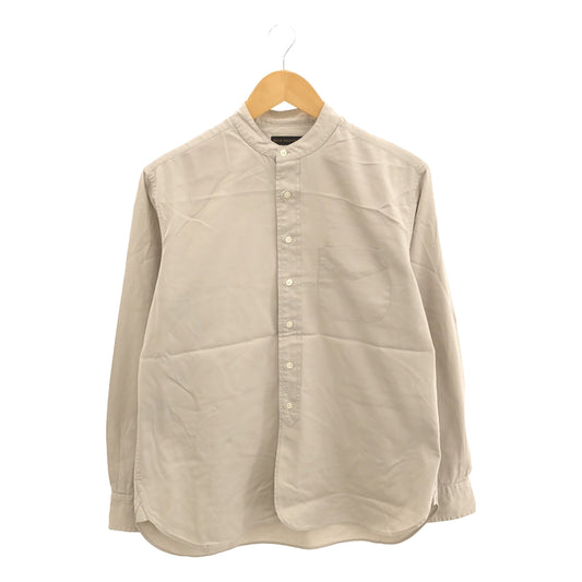 scye basics / Scye Basics | Cotton stand-up collar shirt | 38 | Greige | Women's