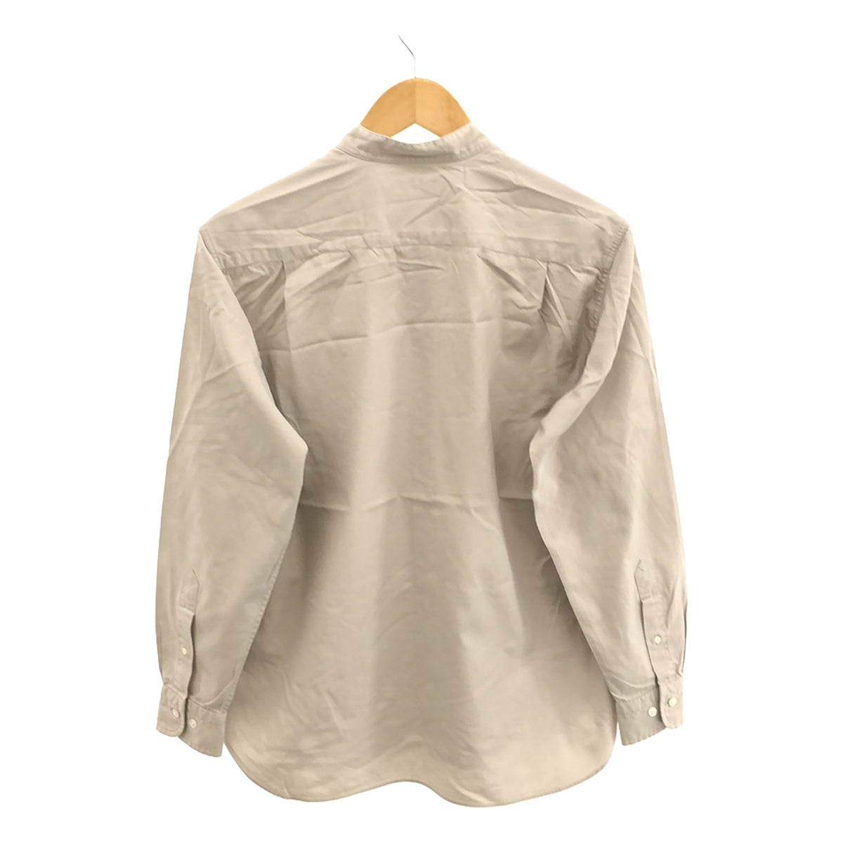 scye basics / Scye Basics | Cotton stand-up collar shirt | 38 | Greige | Women's