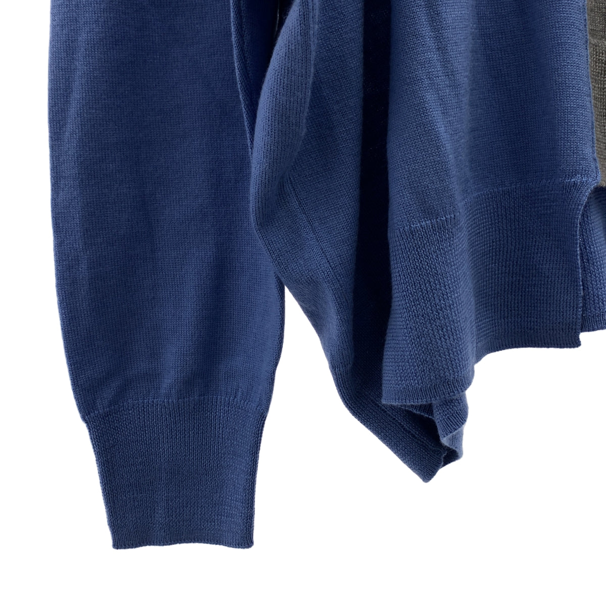 【成色極佳】kolor | Logo 雙領針織衫 | 2 碼 | 灰色 | 女款