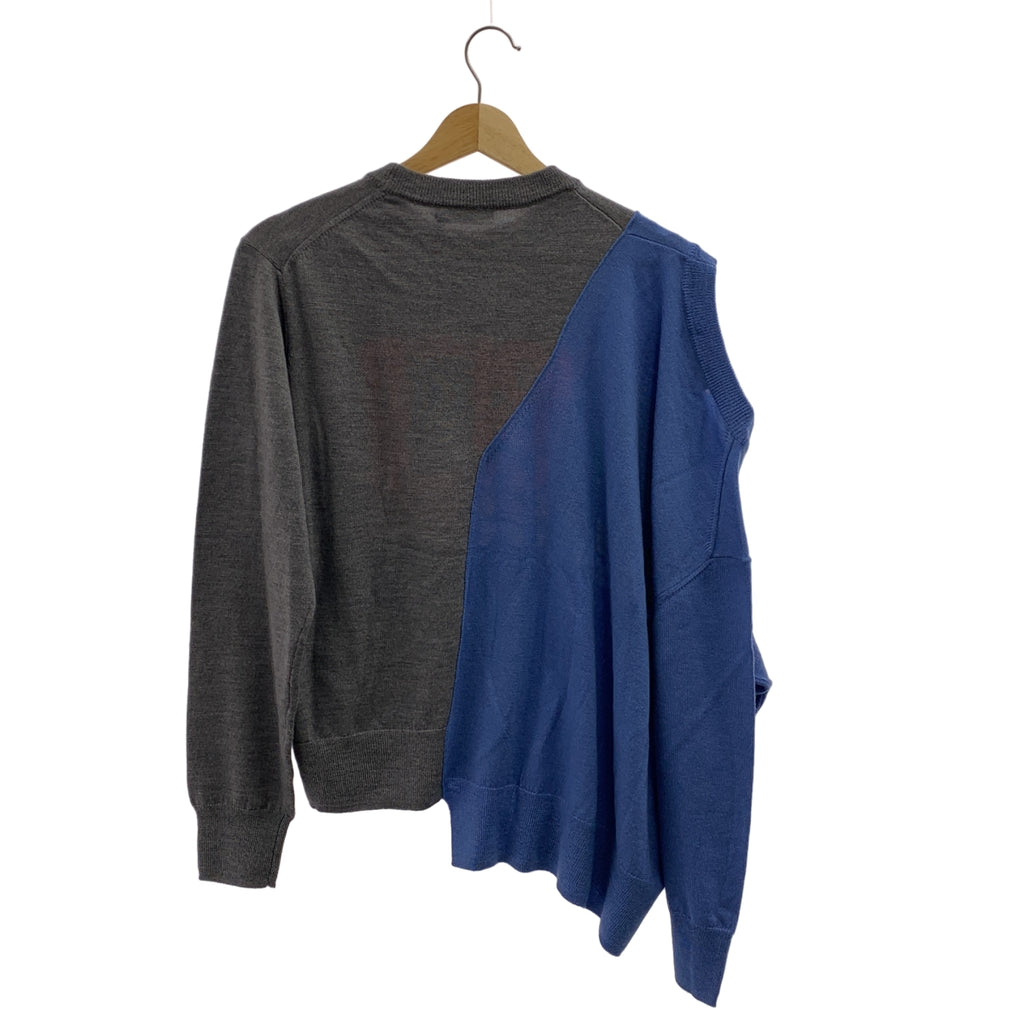 【成色極佳】kolor | Logo 雙領針織衫 | 2 碼 | 灰色 | 女款