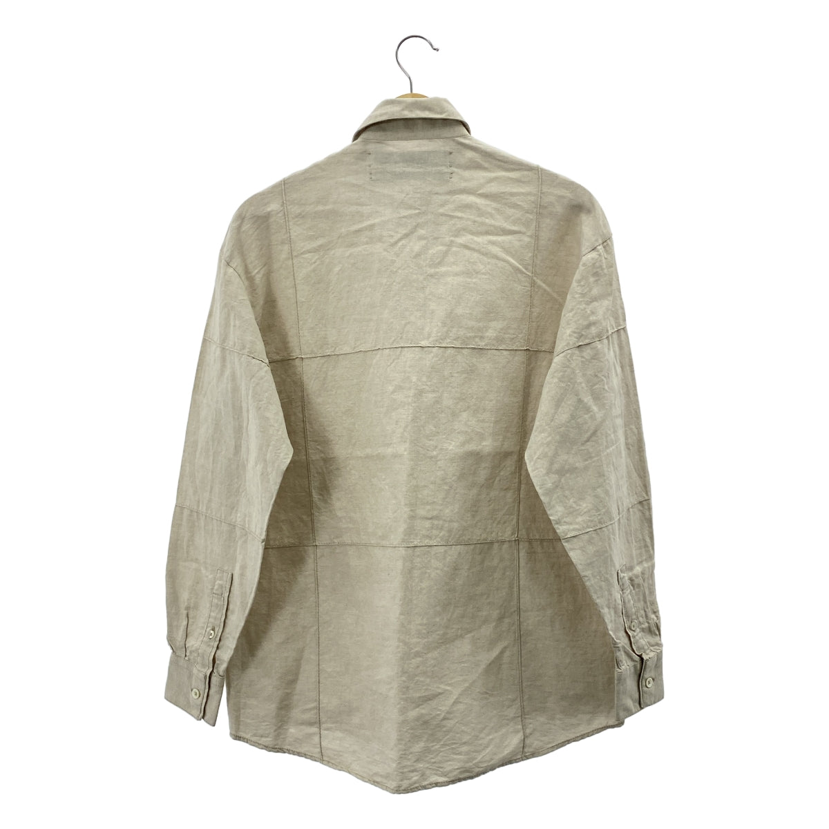JACQUEMUS | LANNEE97 棉麻拼布襯衫 | 尺寸 34 | 米白色 | 女款