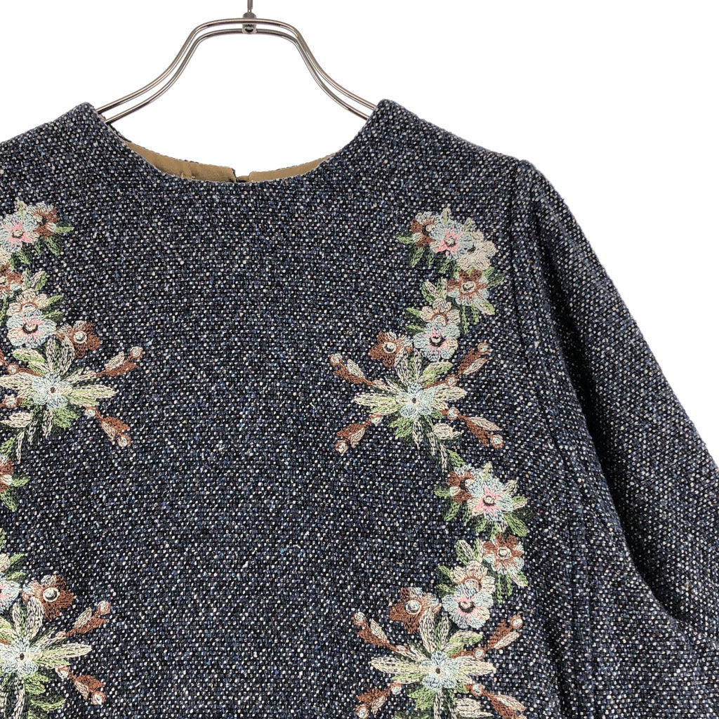 45r / フォーティファイブアール | ニコミコツイードのお花 スモック ワンピース | 00 | レディース