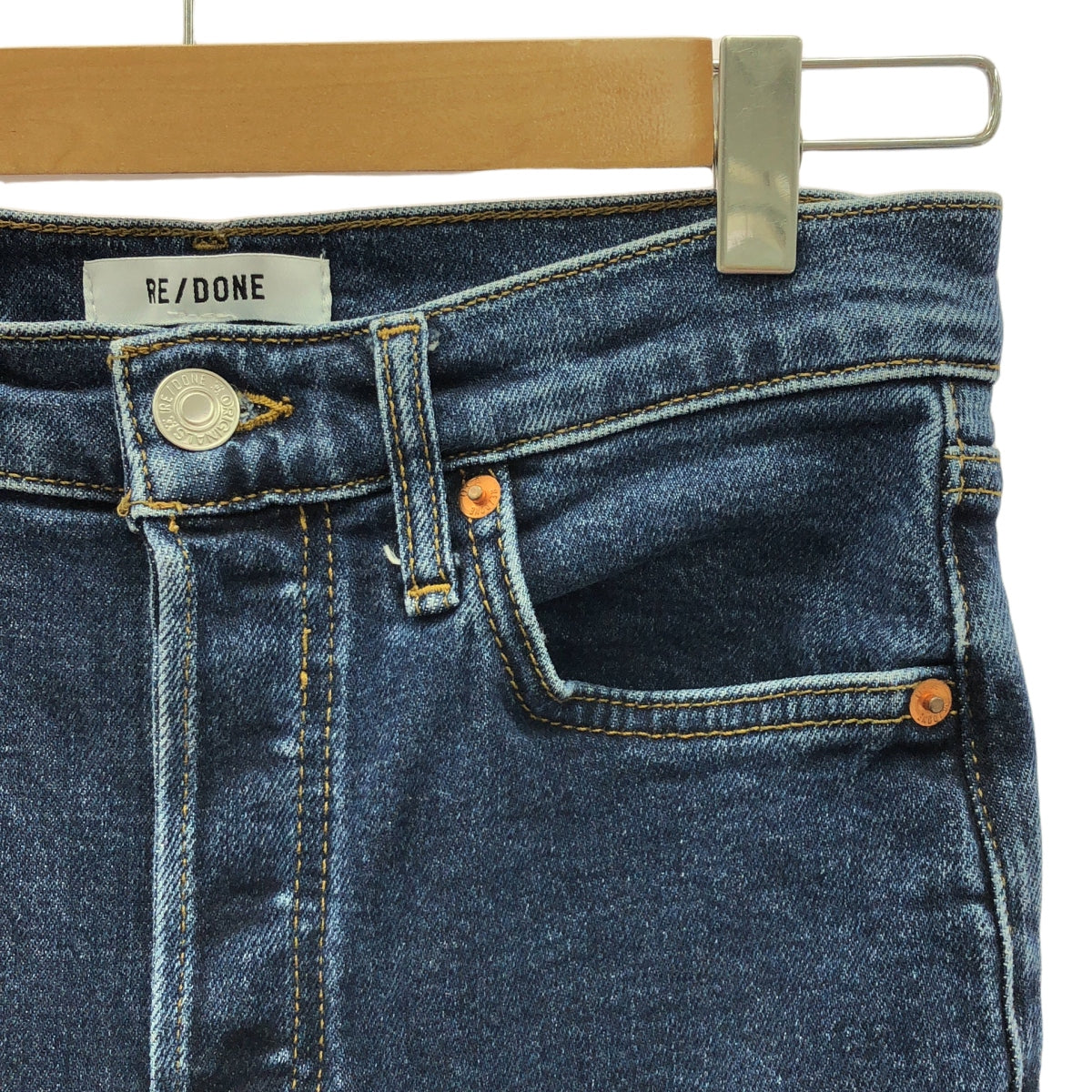 RE/DONE / リダン | 70s Stove Pipe Denim Pants ストレッチ デニムパンツ | 25 | インディゴ | レディース