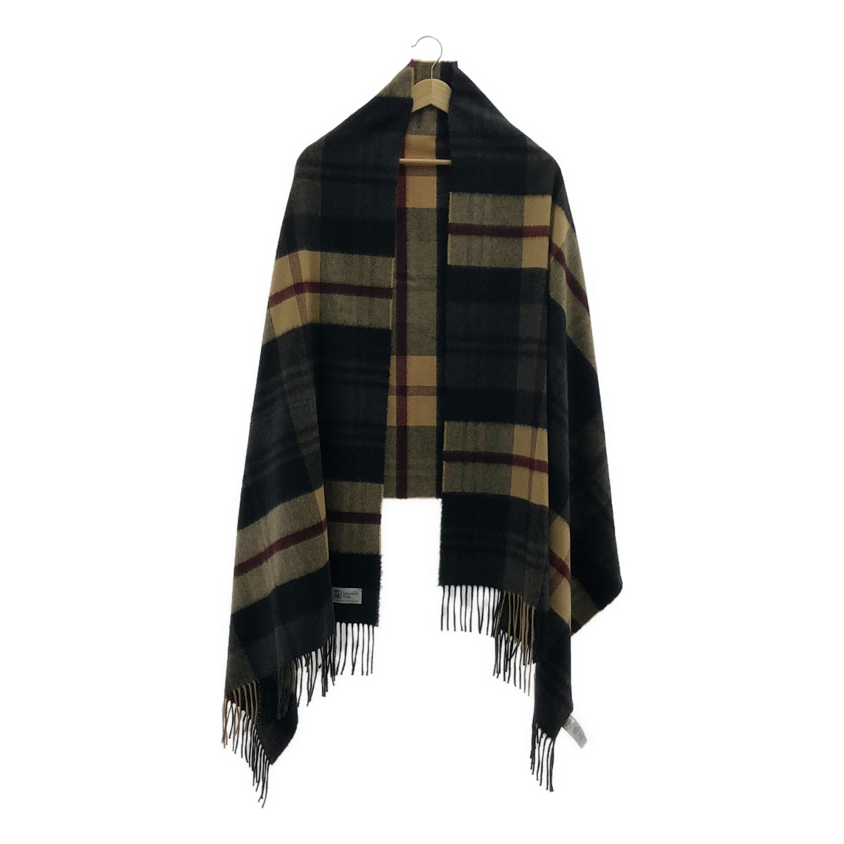 JOSHUA ELLIS / 約書亞·埃利斯 | 大號羊絨格紋圍巾 |