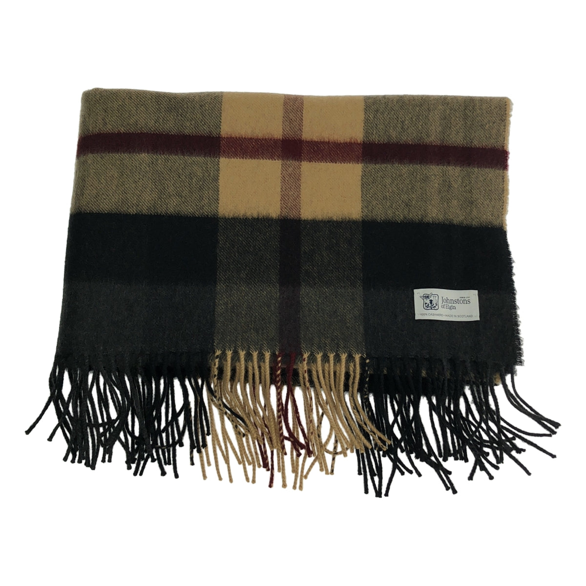 JOSHUA ELLIS / 約書亞·埃利斯 | 大號羊絨格紋圍巾 |