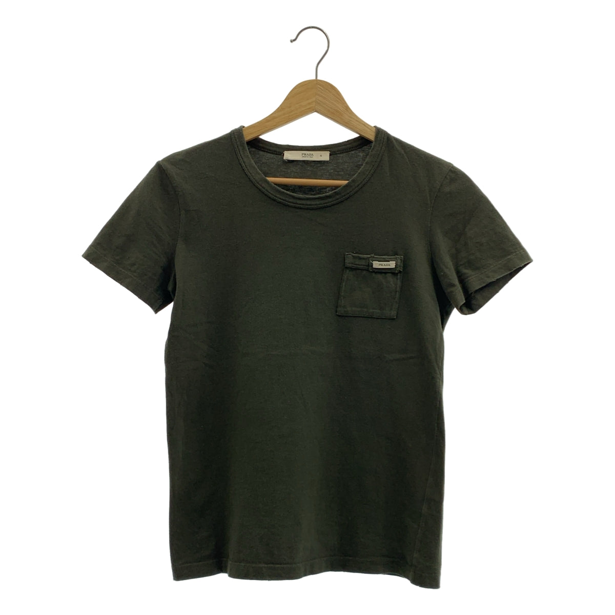 PRADA / プラダ | コットン ポケット Tシャツ | S |