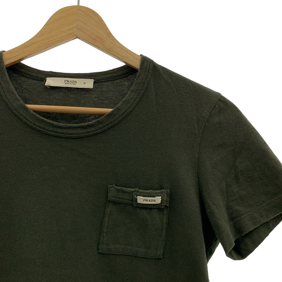 PRADA / プラダ | コットン ポケット Tシャツ | S |