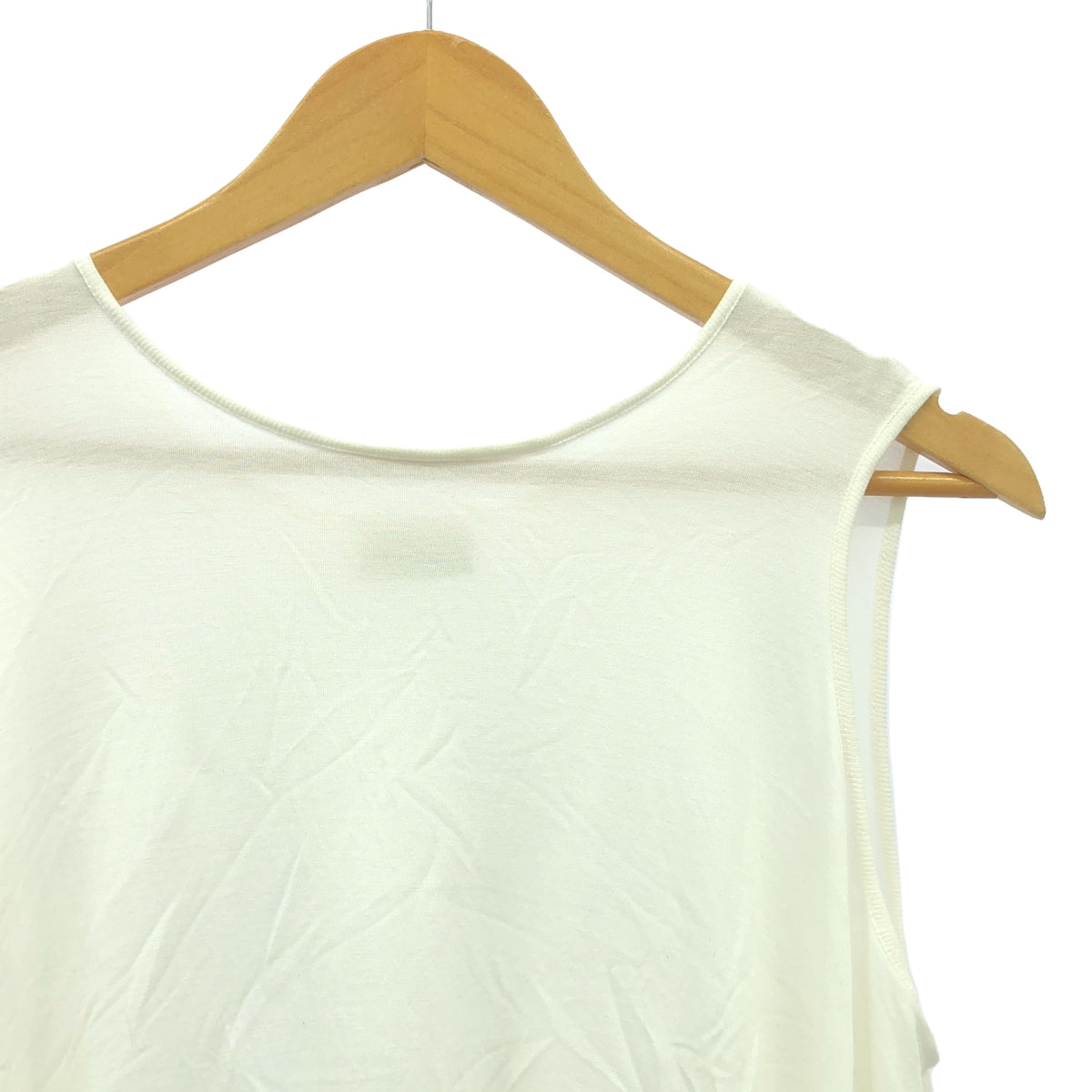 DRIES VAN NOTEN | Flared back gathered sleeveless top | S | White | Women's