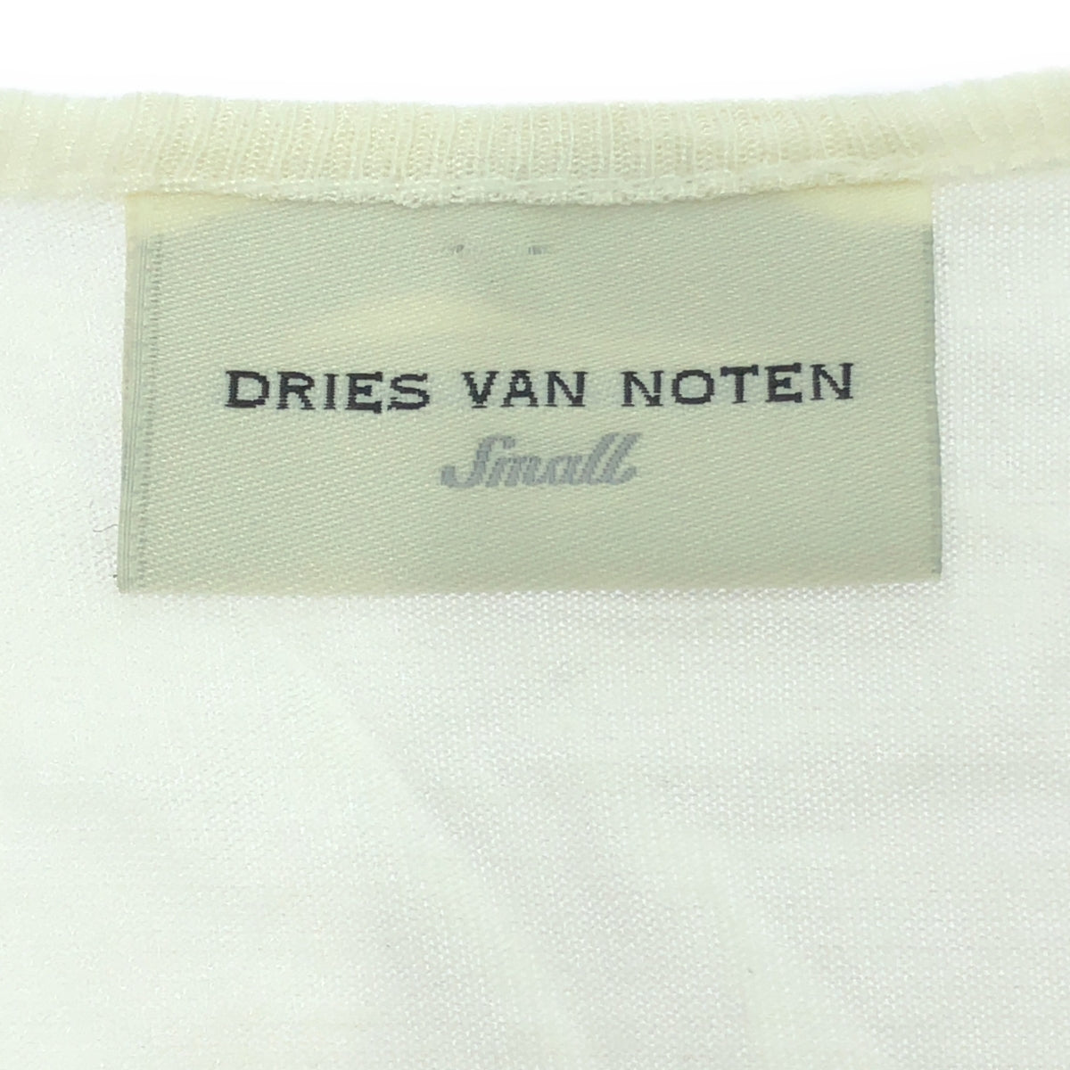 DRIES VAN NOTEN / ドリスヴァンノッテン | フレア バックギャザー ノースリーブ トップス | S | ホワイト | レディース