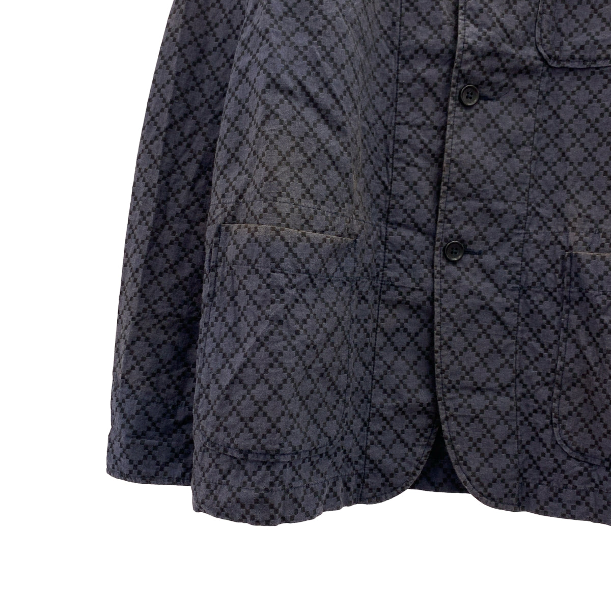 Engineered Garments / 엔지니어드 가먼츠 | Loiter Jacket Diamond Jacquard 다이아몬드 재가드 로이터 재킷 | M | 남성
