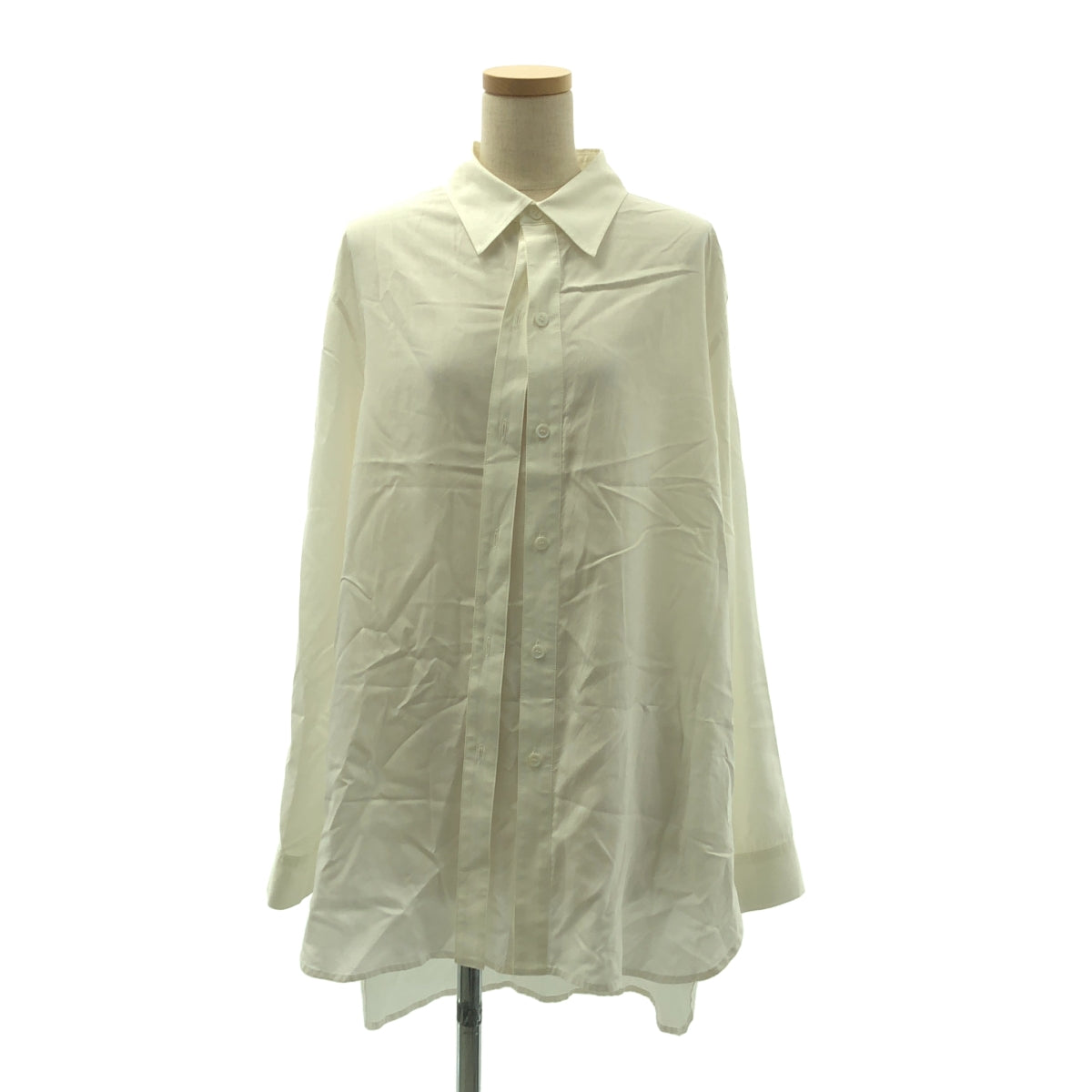 Y's / ワイズヨウジヤマモト | レーヨン オーバーシルエット シャツ ブラウス | 1 | ホワイト | レディース