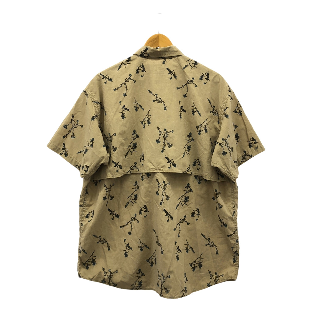 THE NORTH FACE PURPLE LABEL / ザノースフェイスパープルレーベル | 2023SS | Polyester Linen Field H/S Shirt ポリエステル リネン フィールド 半袖 シャツ | M | ベージュ / ブラック / ブルー | メンズ
