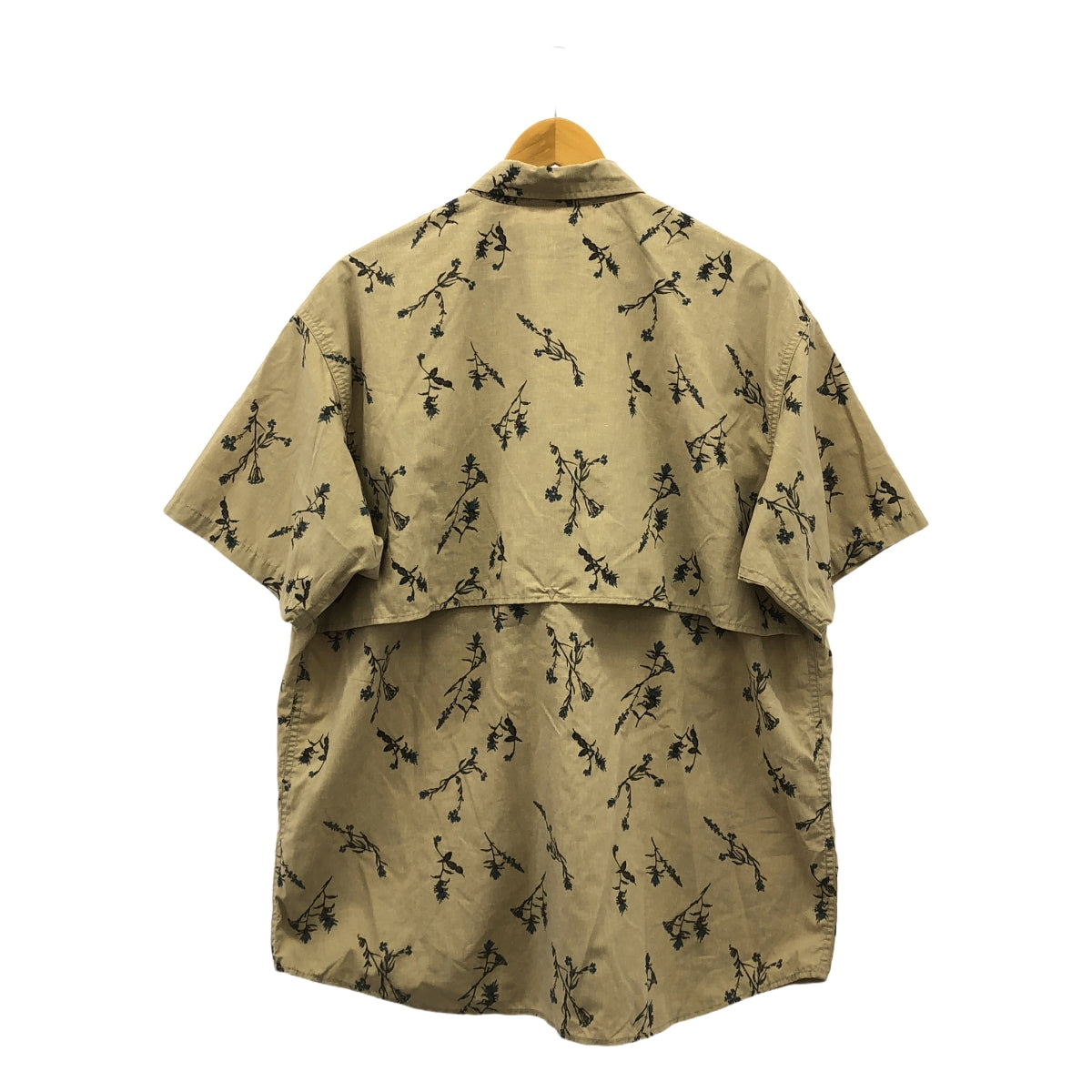 THE NORTH FACE PURPLE LABEL / ザノースフェイスパープルレーベル | 2023SS | Polyester Linen Field H/S Shirt ポリエステル リネン フィールド 半袖 シャツ | M | ベージュ / ブラック / ブルー | メンズ