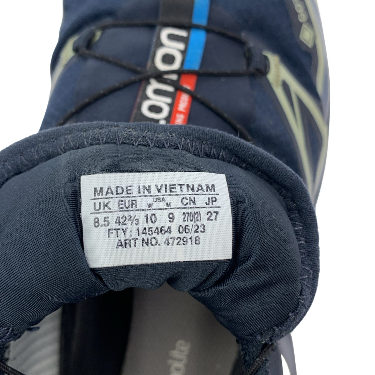 SALOMON / 살로몬 | XT-6 GTX 트레일 슈즈 스니커즈 | 27cm | 네이비 | 남성