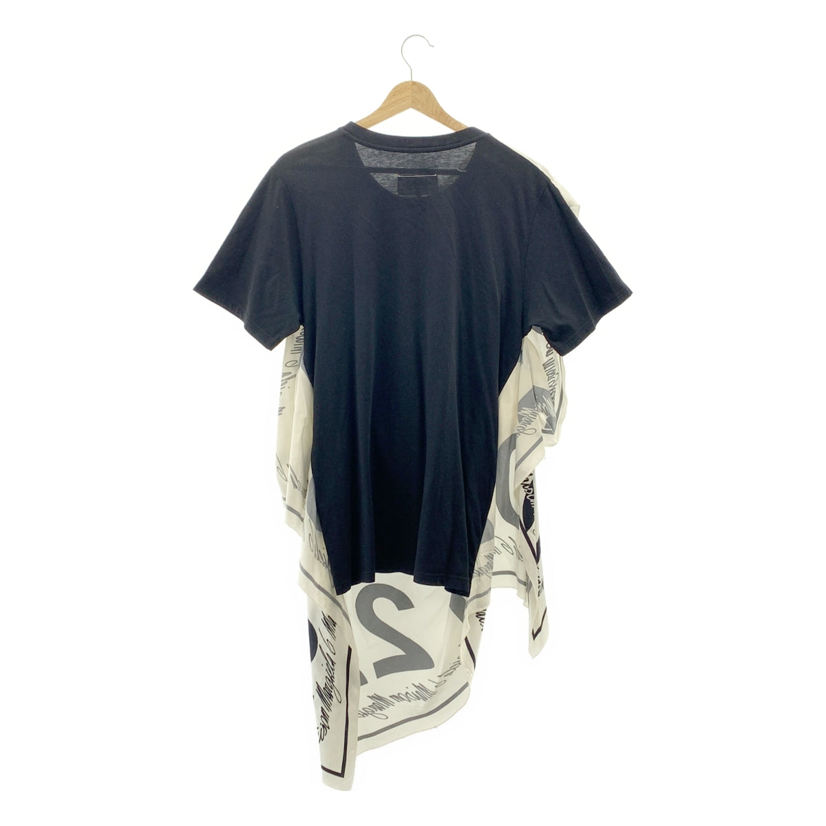 MM6 Maison Margiela / 엠엠 식스 메종 마르제라 | 2020AW | 스카프 도킹 오버사이즈 크루넥 컷소우 | XS |