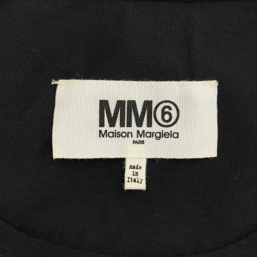 MM6 Maison Margiela / エムエムシックスメゾンマルジェラ | 2020AW | スカーフ ドッキング オーバーサイズ クルーネック カットソー | XS |