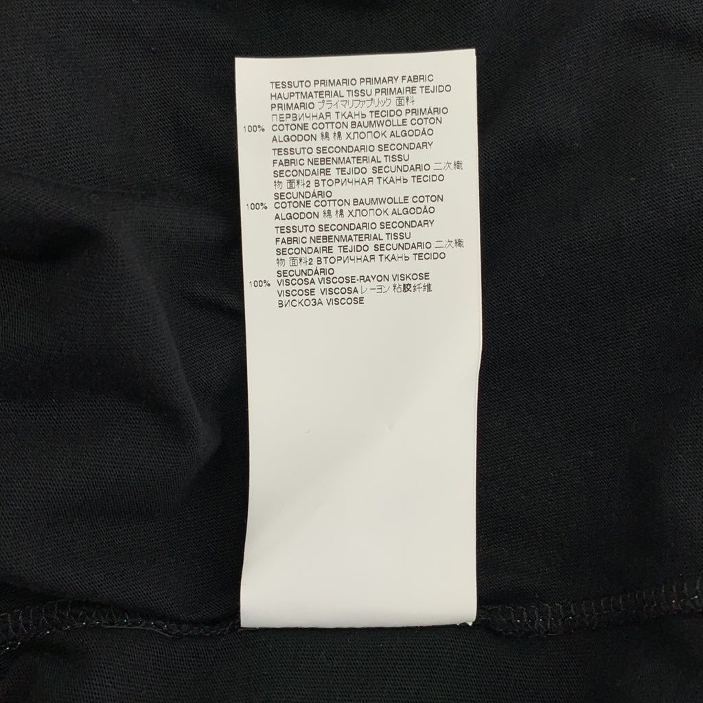 MM6 Maison Margiela / エムエムシックスメゾンマルジェラ | 2020AW | スカーフ ドッキング オーバーサイズ クルーネック カットソー | XS |