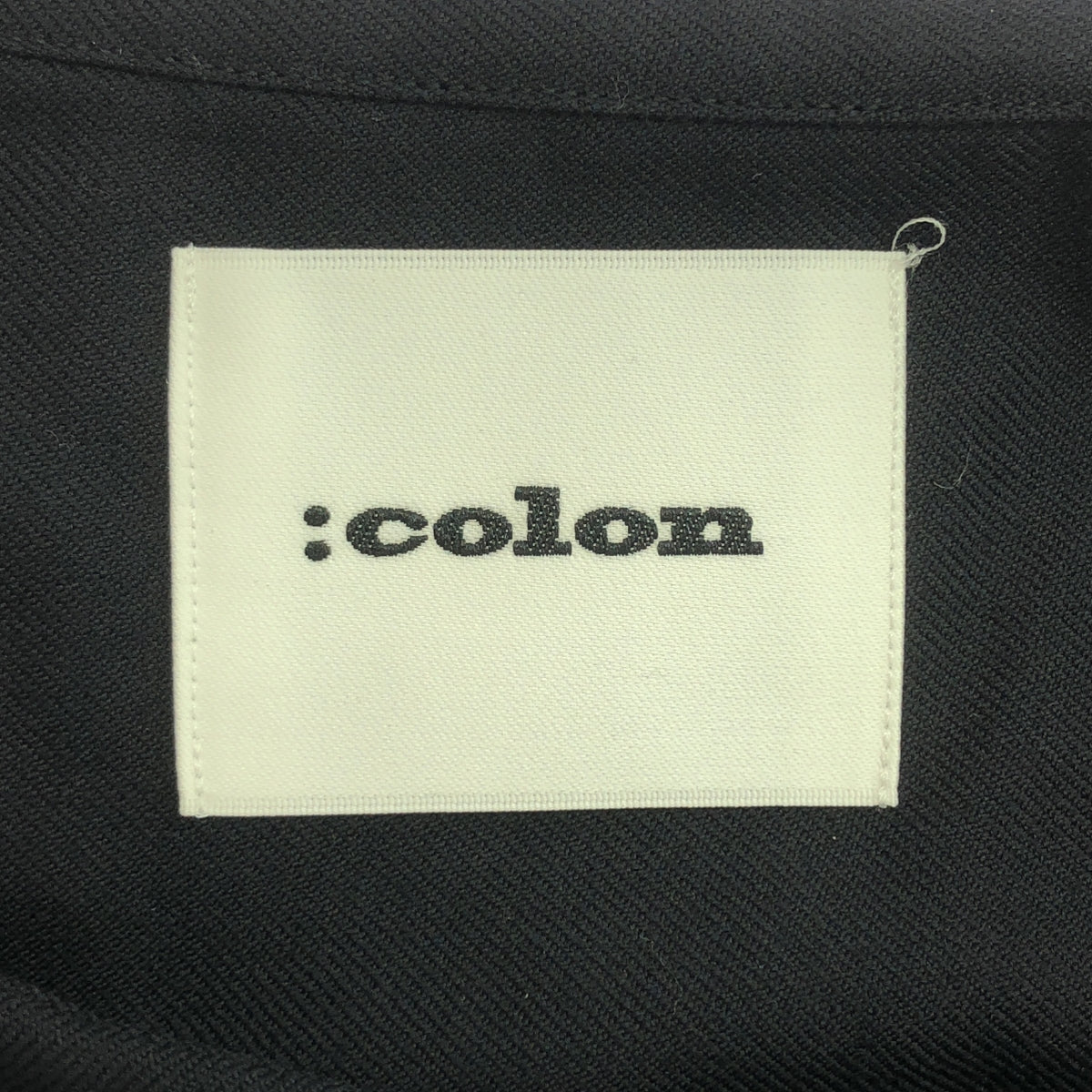 :colon / コロン | CSH-11 ウール サキソニー ノーカラーシャツ ブルゾン | 5 | ネイビー | メンズ