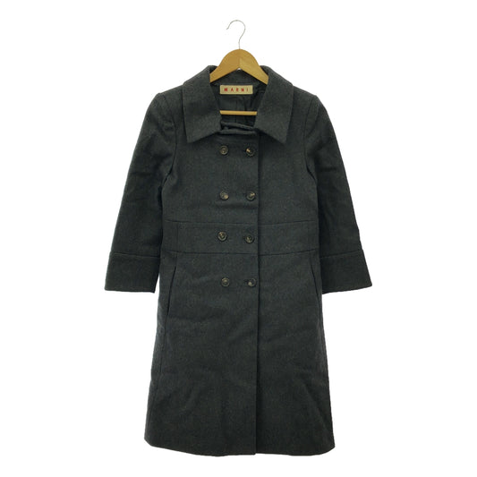 MARNI / Marni | Wool Melton Double Breasted Coat / Fully Lined | Size 38 | Women's