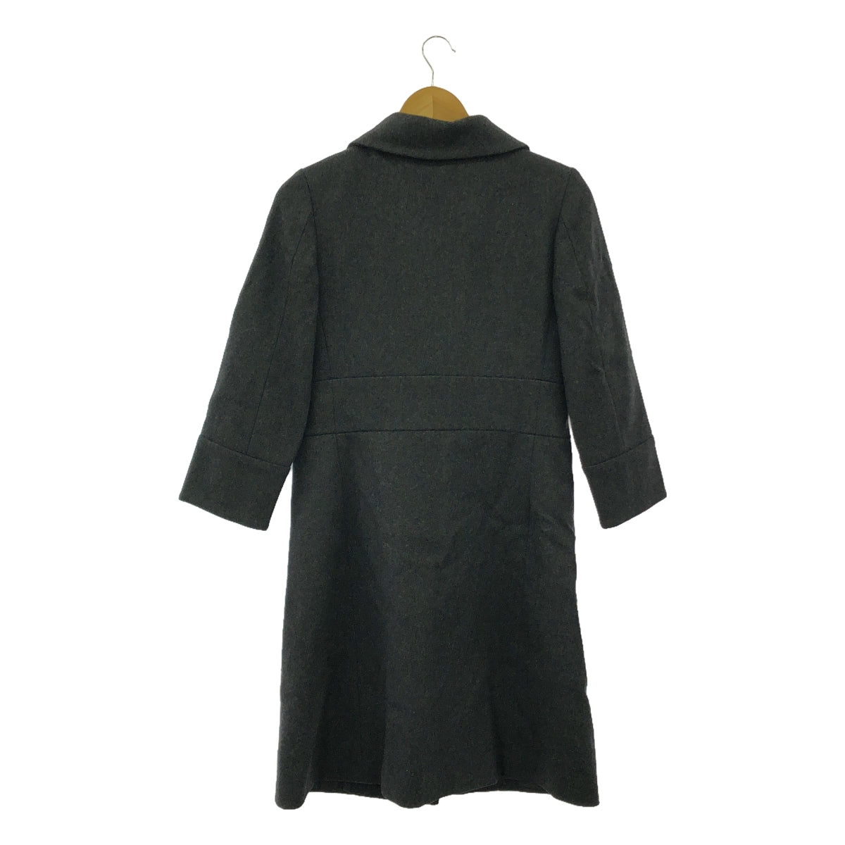 MARNI / 瑪尼 |羊毛麥爾登呢雙排扣大衣 / 全襯裡 | 38 |深灰色 |女性的