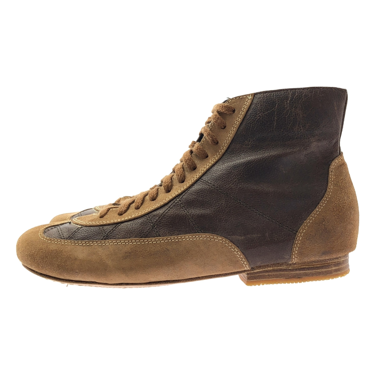 visvim | DRIVER-FOLK 皮革高筒鞋 | 美碼 8.5 | 棕色 | 男款