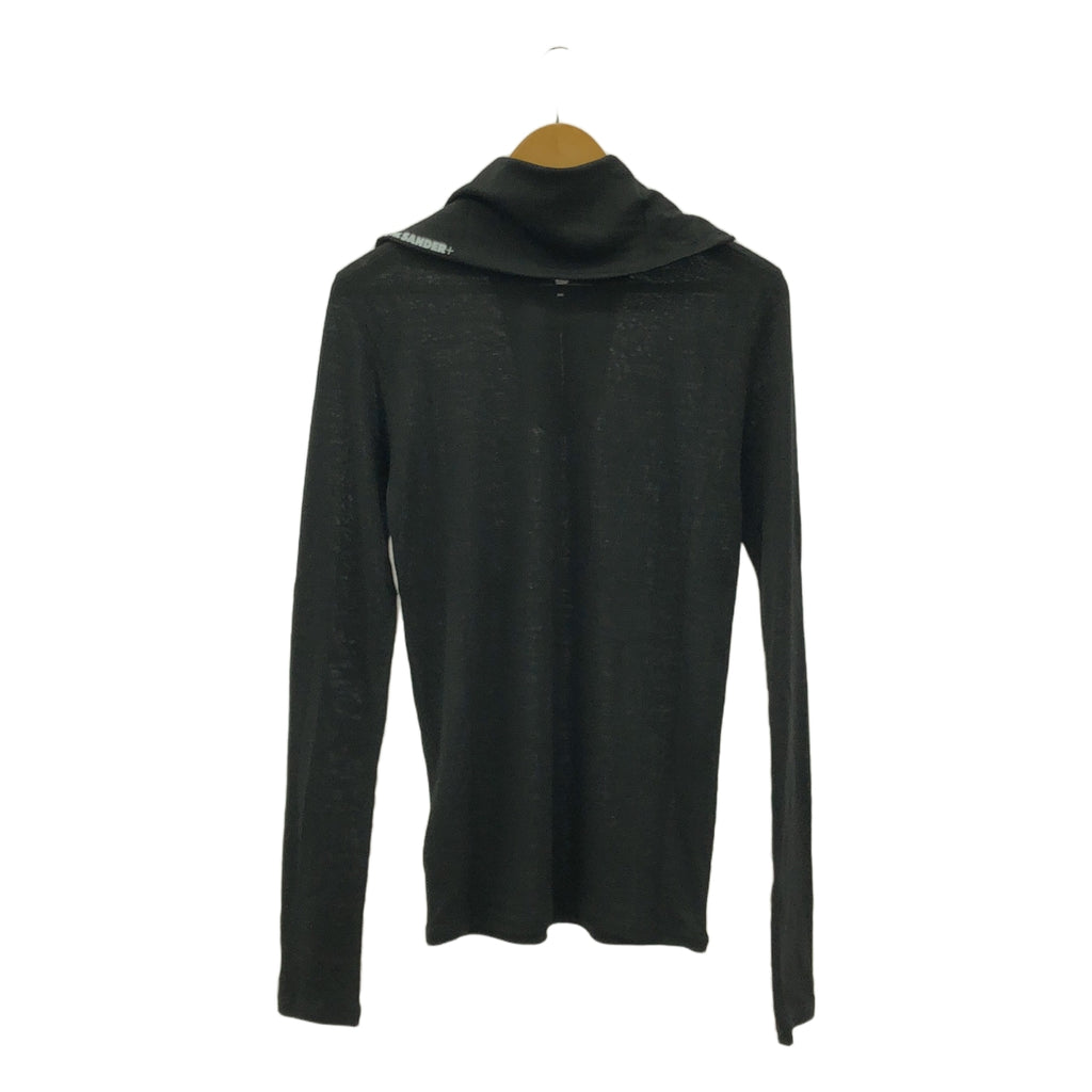 【美品】  JIL SANDER+ / ジルサンダープラス | 2022AW | ウール ハーフジッププルオーバー | S | ブラック | メンズ