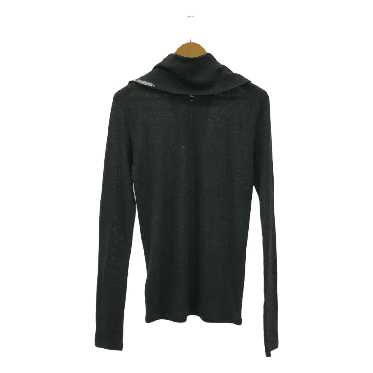 [品相良好] JIL SANDER+ | 2022AW | 羊毛半拉鍊套頭衫 | S | 黑色 | 男款