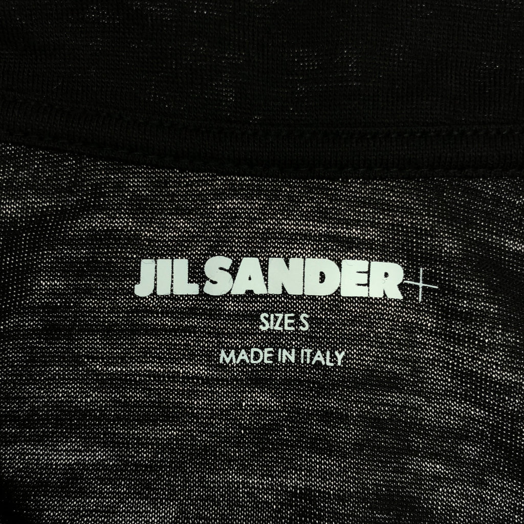 【美品】  JIL SANDER+ / ジルサンダープラス | 2022AW | ウール ハーフジッププルオーバー | S | ブラック | メンズ