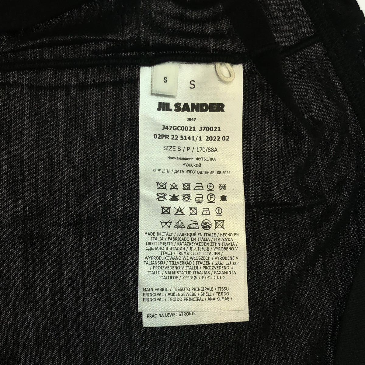 [品相良好] JIL SANDER+ | 2022AW | 羊毛半拉鍊套頭衫 | S | 黑色 | 男款