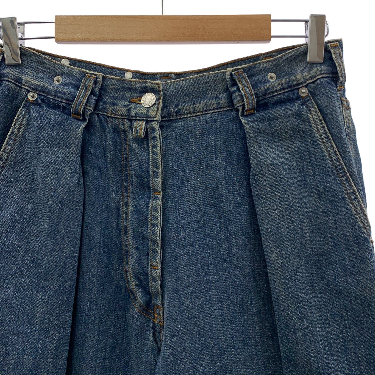 DRIES VAN NOTEN | 褶皺牛仔寬褲 | 尺寸 36 | 女款