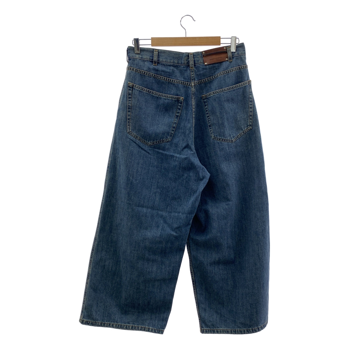 DRIES VAN NOTEN | 褶皺牛仔寬褲 | 尺寸 36 | 女款