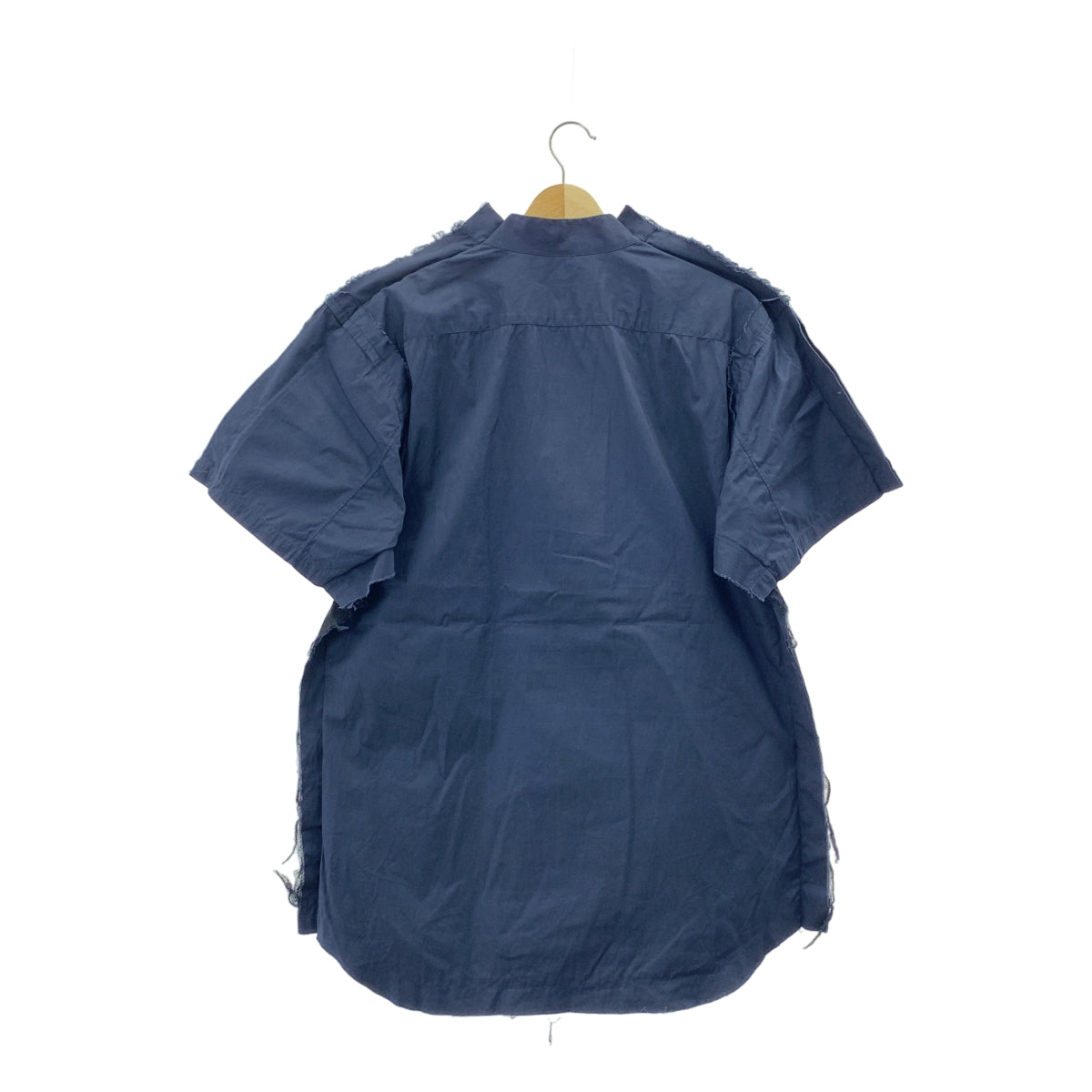 COMME des GARCONS SHIRT / コムデギャルソンシャツ | 2次元 ドッキング カットオフ 半袖シャツ | L | メンズ