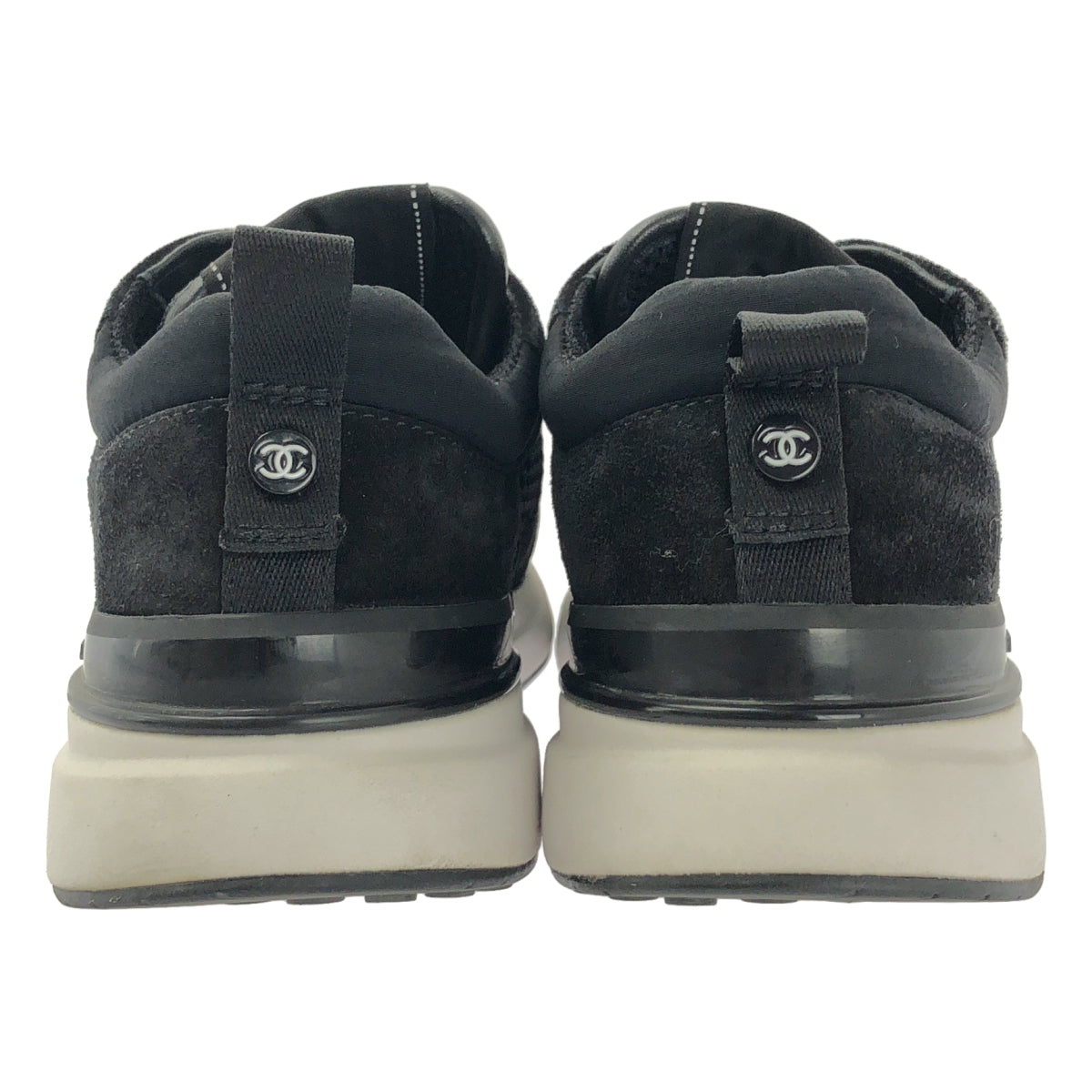 CHANEL / シャネル | ココマーク レザー切替 ローカットスニーカー | 36 | ブラック | レディース