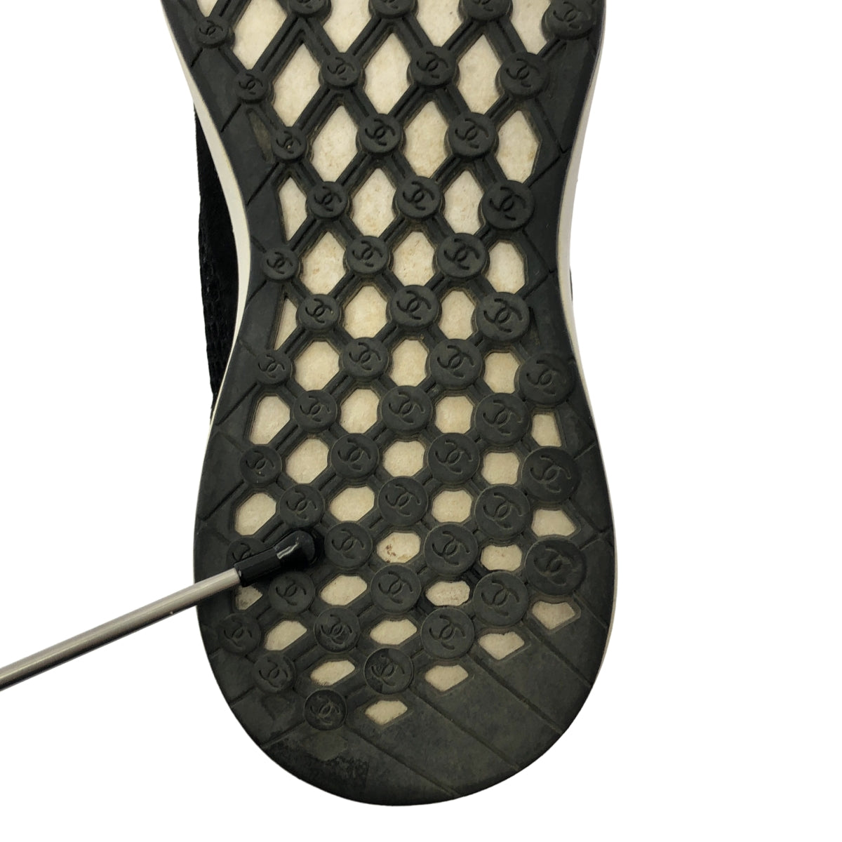 香奈兒 | Coco Mark 皮革低筒運動鞋 | 36 碼 | 黑色 | 女款