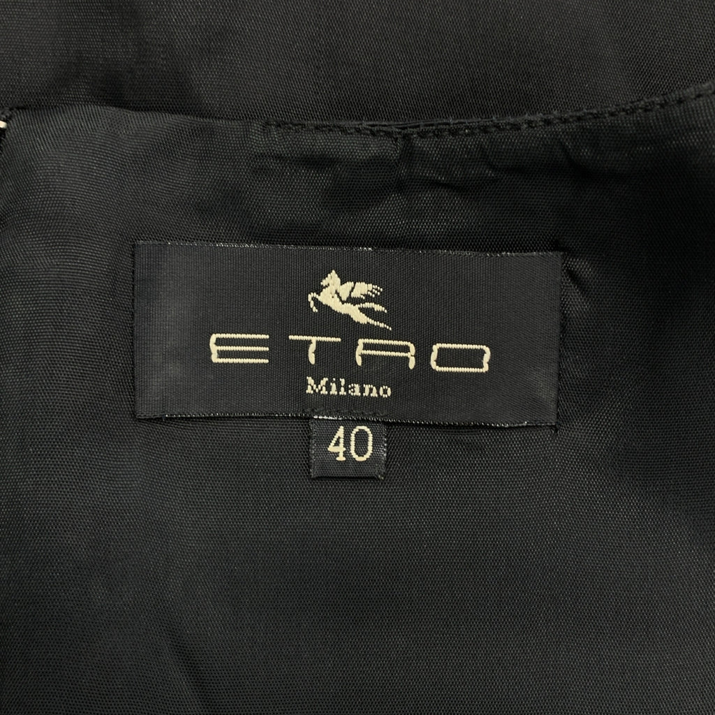 ETRO / エトロ | コットン レーヨン ノースリーブ ドレス ワンピース | 40 | レディース