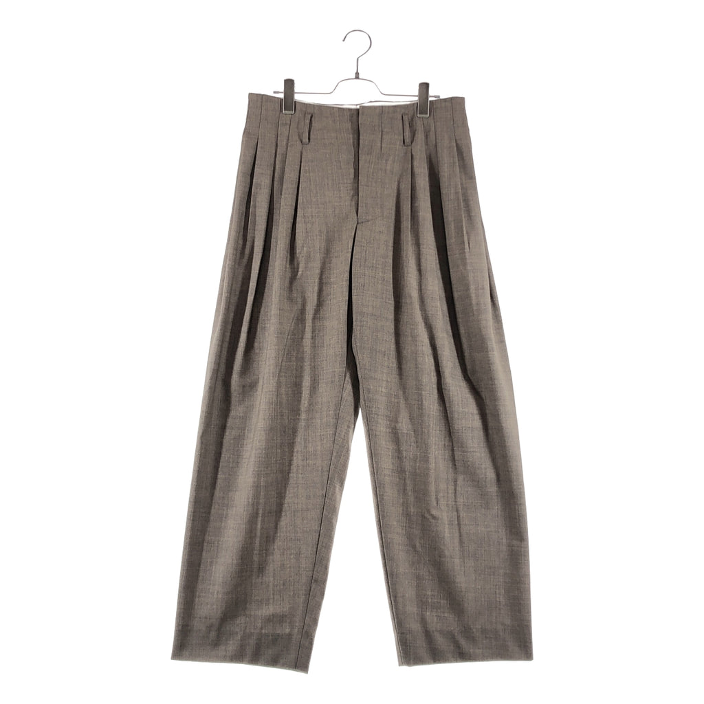 OVERCOAT / オーバーコート | 2025SS | 5 tuck trouser スラックス パンツ | M0 | Heather Greige | メンズ