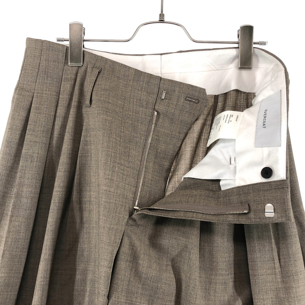 OVERCOAT / オーバーコート | 2025SS | 5 tuck trouser スラックス パンツ | M0 | Heather Greige | メンズ