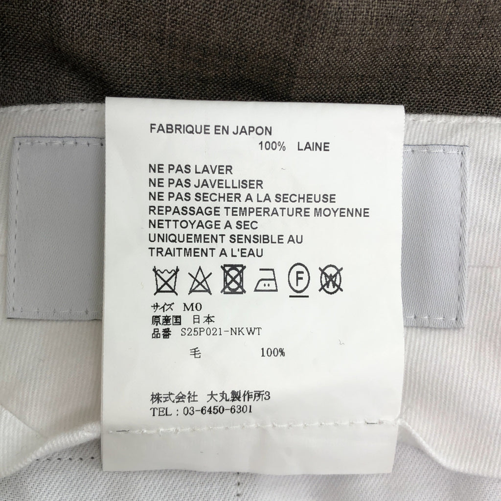 OVERCOAT / オーバーコート | 2025SS | 5 tuck trouser スラックス パンツ | M0 | Heather Greige | メンズ